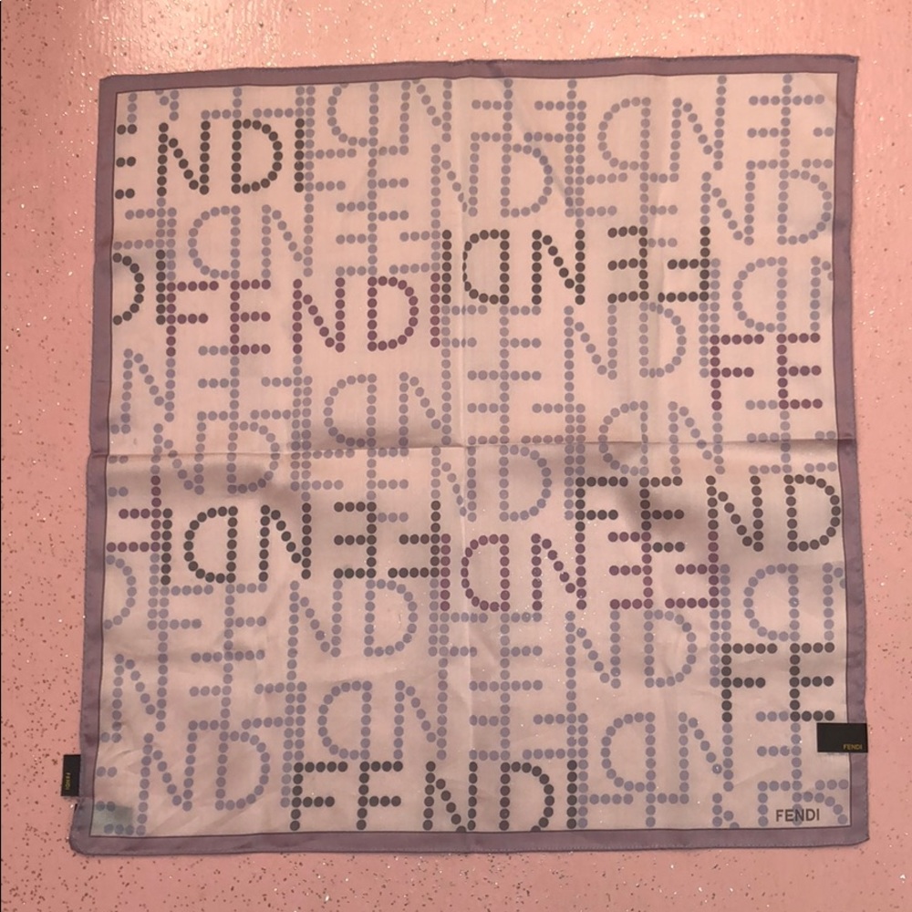 Cotton Fendi square scarf